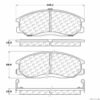 CENTRIC PARTS CERAMIC PAD