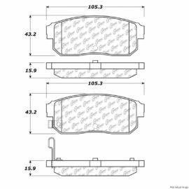 CENTRIC PARTS CERAMIC PAD