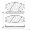 CENTRIC PARTS CERAMIC PAD