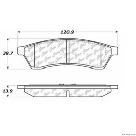 CENTRIC PARTS CERAMIC PAD