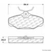 CENTRIC PARTS SEMI-METALLIC