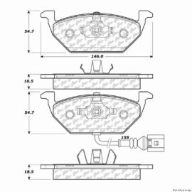 CENTRIC PARTS SEMI-METALLIC