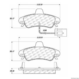 CENTRIC PARTS SEMI-METALLIC