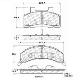 CENTRIC PARTS CERAMIC PAD