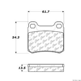 CENTRIC PARTS CERAMIC PAD