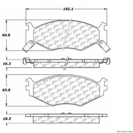 CENTRIC PARTS CERAMIC PAD