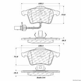 CENTRIC PARTS CERAMIC PAD