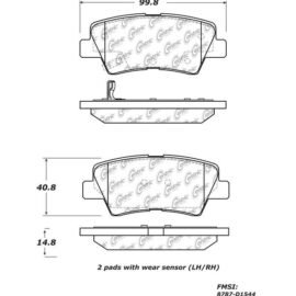 CENTRIC PARTS CERAMIC PAD