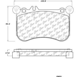 CENTRIC PARTS CERAMIC PAD