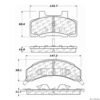 CENTRIC PARTS EXT WEAR PAD