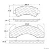 CENTRIC PARTS EXT WEAR PAD
