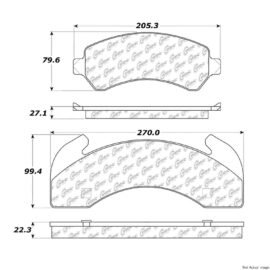 CENTRIC PARTS EXT WEAR PAD