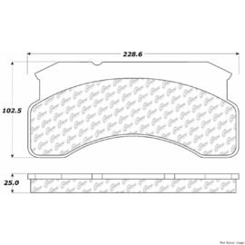 CENTRIC PARTS EXT WEAR PAD