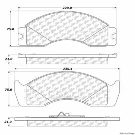 CENTRIC PARTS EXT WEAR PAD