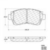CENTRIC PARTS EXT WEAR PAD