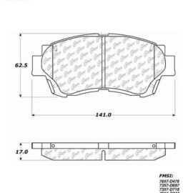 CENTRIC PARTS EXT WEAR PAD