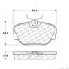 CENTRIC PARTS EXT WEAR PAD