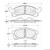 CENTRIC PARTS EXT WEAR PAD