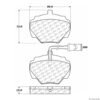 CENTRIC PARTS EXT WEAR PAD