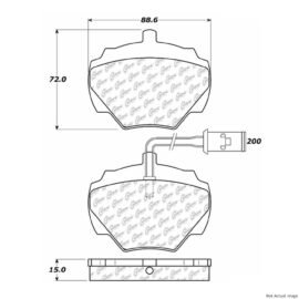 CENTRIC PARTS EXT WEAR PAD