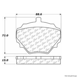 CENTRIC PARTS EXT WEAR PAD