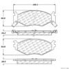 CENTRIC PARTS EXT WEAR PAD