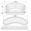 CENTRIC PARTS EXT WEAR PAD