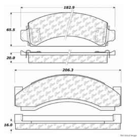 CENTRIC PARTS EXT WEAR PAD