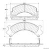 CENTRIC PARTS EXT WEAR PAD