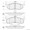 CENTRIC PARTS EXT WEAR PAD