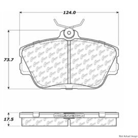 CENTRIC PARTS EXT WEAR PAD