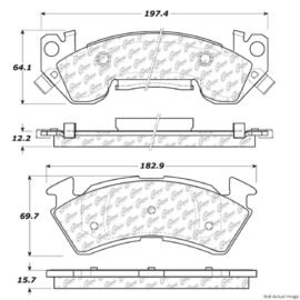 CENTRIC PARTS EXT WEAR PAD