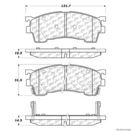 CENTRIC PARTS EXT WEAR PAD