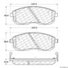 CENTRIC PARTS EXT WEAR PAD