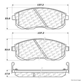CENTRIC PARTS EXT WEAR PAD