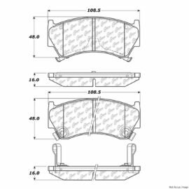 CENTRIC PARTS EXT WEAR PAD