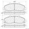 CENTRIC PARTS EXT WEAR PAD