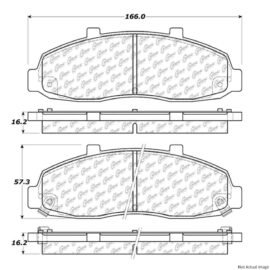 CENTRIC PARTS EXT WEAR PAD
