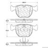 CENTRIC PARTS EXT WEAR PAD