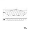 CENTRIC PARTS EXT WEAR PAD