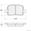 CENTRIC PARTS EXT WEAR PAD