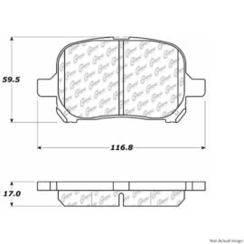 CENTRIC PARTS EXT WEAR PAD