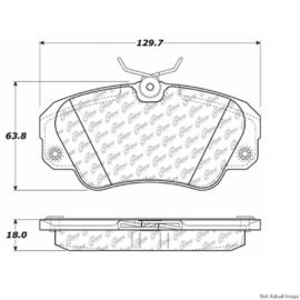 CENTRIC PARTS EXT WEAR PAD