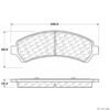 CENTRIC PARTS EXT WEAR PAD
