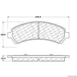 CENTRIC PARTS EXT WEAR PAD