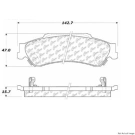 CENTRIC PARTS EXT WEAR PAD