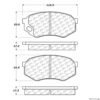 CENTRIC PARTS EXT WEAR PAD