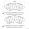 CENTRIC PARTS EXT WEAR PAD