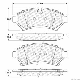 CENTRIC PARTS EXT WEAR PAD