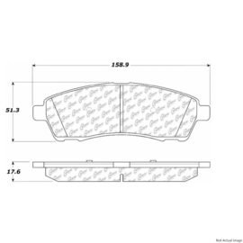 CENTRIC PARTS EXT WEAR PAD